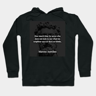 Marcus Aurelius's Temporal Wealth Hoodie